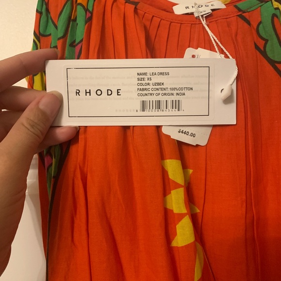 NWT rhode resort lea dress in uzbek size xs and S - Picture 7 of 16